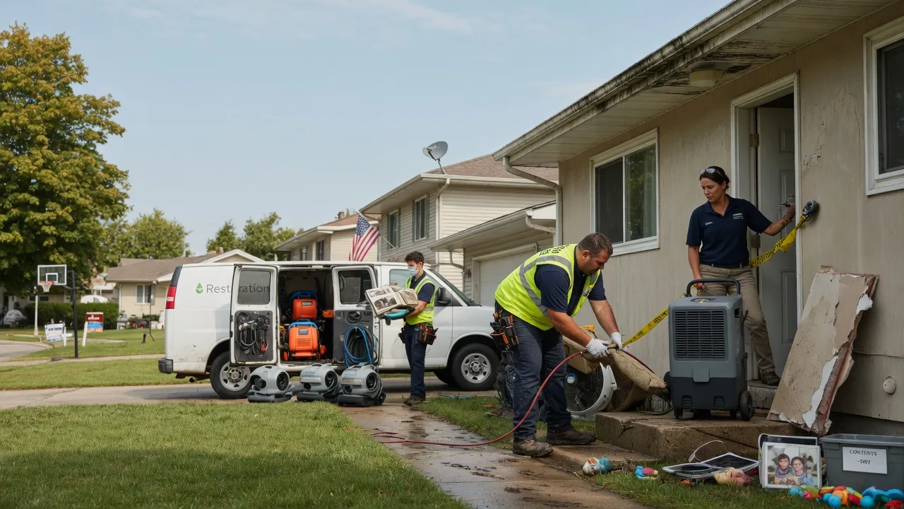 Water Damage Restoration in Alhambra, IL near me